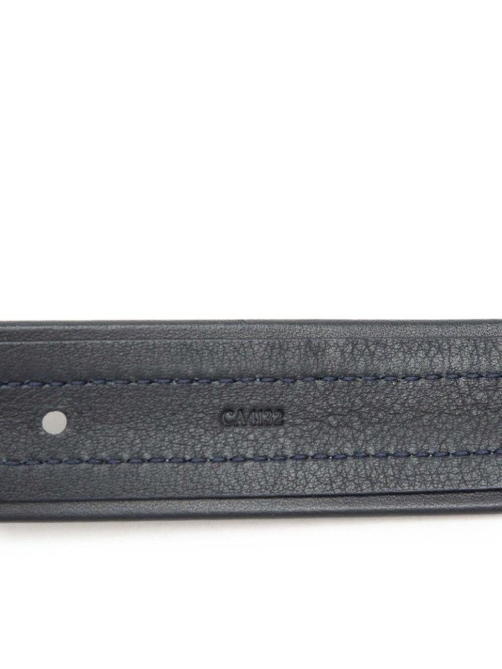 Louis Vuitton 100 40 Navy Gray Leather Suede 1- Belt - Picture 7 of 7